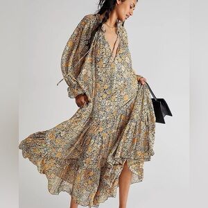 Free People Floral Feeling Groovy Festival Maxi Dress